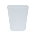 thumbnail image 1 of Rubbish Bin Large Opening No Lid Strong Loading Simple Style Square Kitchen Bathroom Living Room Striped Trash Can for Car, 1 of 12