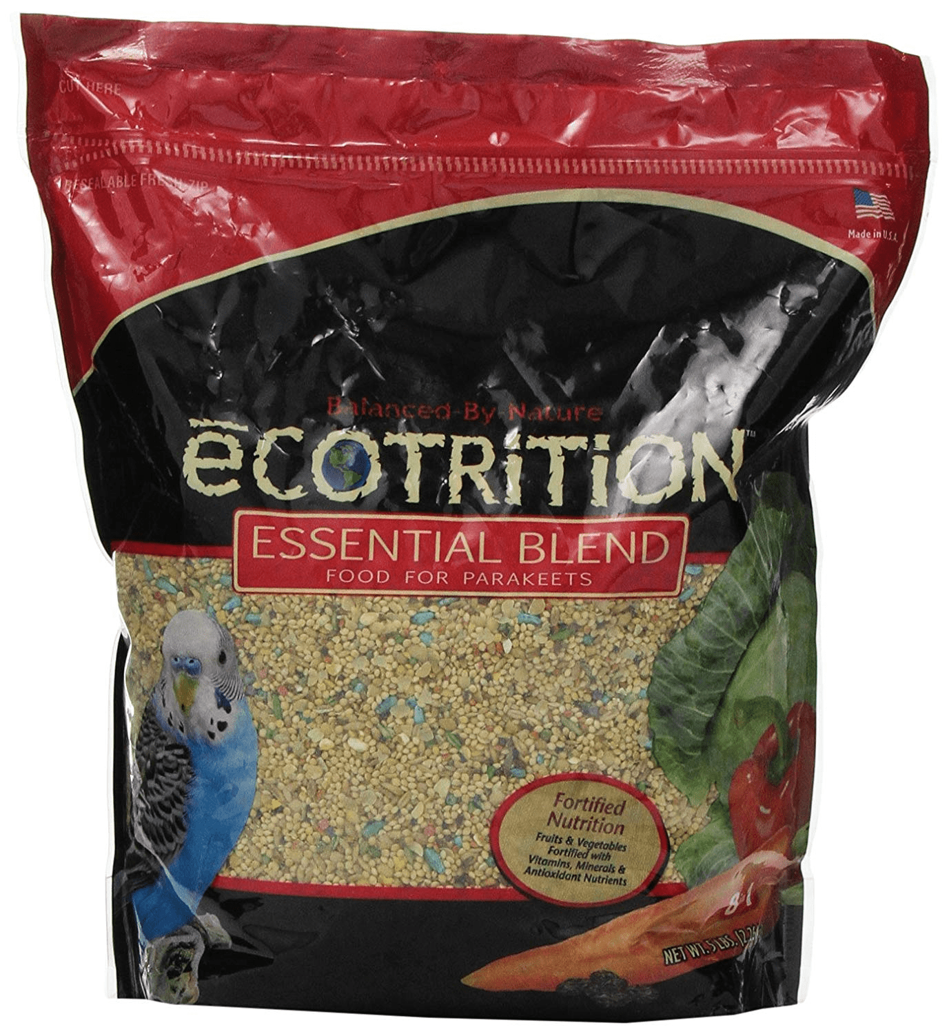 C21... 8-Pound Bag Ecotrition C2136 Essential Blend Diet Bird Food for Parrots