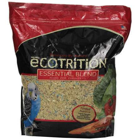 eCOTRITION Essential Blend Food for Parakeets 5 Pounds, Resealable Bag