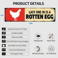 thumbnail image 3 of Decorative Tin Signs 16*4 Inches "Last One In Is A Rotten Egg" Funny Quote Design for Pool Area, Patio, Backyard | Pool Sign, Funny Room Decor, Outdoor Sign, 3 of 4