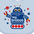 thumbnail image 4 of Inktastic Robot Brother Boys Baby Bib, 4 of 4