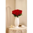 thumbnail image 5 of Zukuco 10 Pack Artificial Roses Fake Rose Silk Flowers with Stem Floral Gift for Wedding Arrangement Party Home Decor (Red), 5 of 5