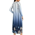 thumbnail image 5 of Women's Long Length Robe with Zipper and Pockets for Cozy Winter Nights and Home Wear, 5 of 9