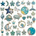 thumbnail image 1 of 31Pcs/Set Fruit Animal Mixed Enamel Charms Pendants DIY Jewelry Making Craft, 1 of 5