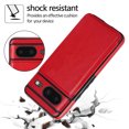 thumbnail image 2 of Feishell for Google Pixel 9 Pro XL Wallet Case with Card Holder,Double Magnetic Clasp Back Flip Kickstand Durable PU Leather Shockproof Card Slots Protective Phone Case for Women Men,Red, 2 of 10