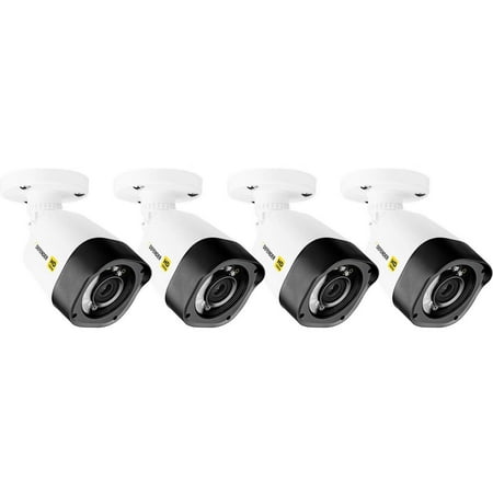 - Defender HD 1080p Indoor/Outdoor Long Range Night Vision 4-Pack Bullet Security Cameras