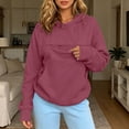 thumbnail image 6 of Women's Hoodies Long Sleeve Pet Carrier Sweatshirt Hooded Tops with Dog Pocket Women's Clothing L, 6 of 7