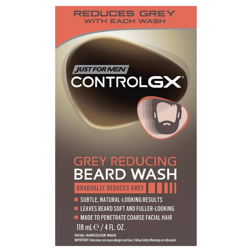 Just For Men Control Gx Gray Reducing Beard Wash, 4 fl. oz