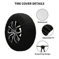thumbnail image 2 of Fotbe Forest River Bald Eagle Funda de Llanta de Repuesto con Estampado, Engrosada, Ajuste Universal para Jeep, Remolque, RV, SUV, Camión-15 inch, 2 of 6