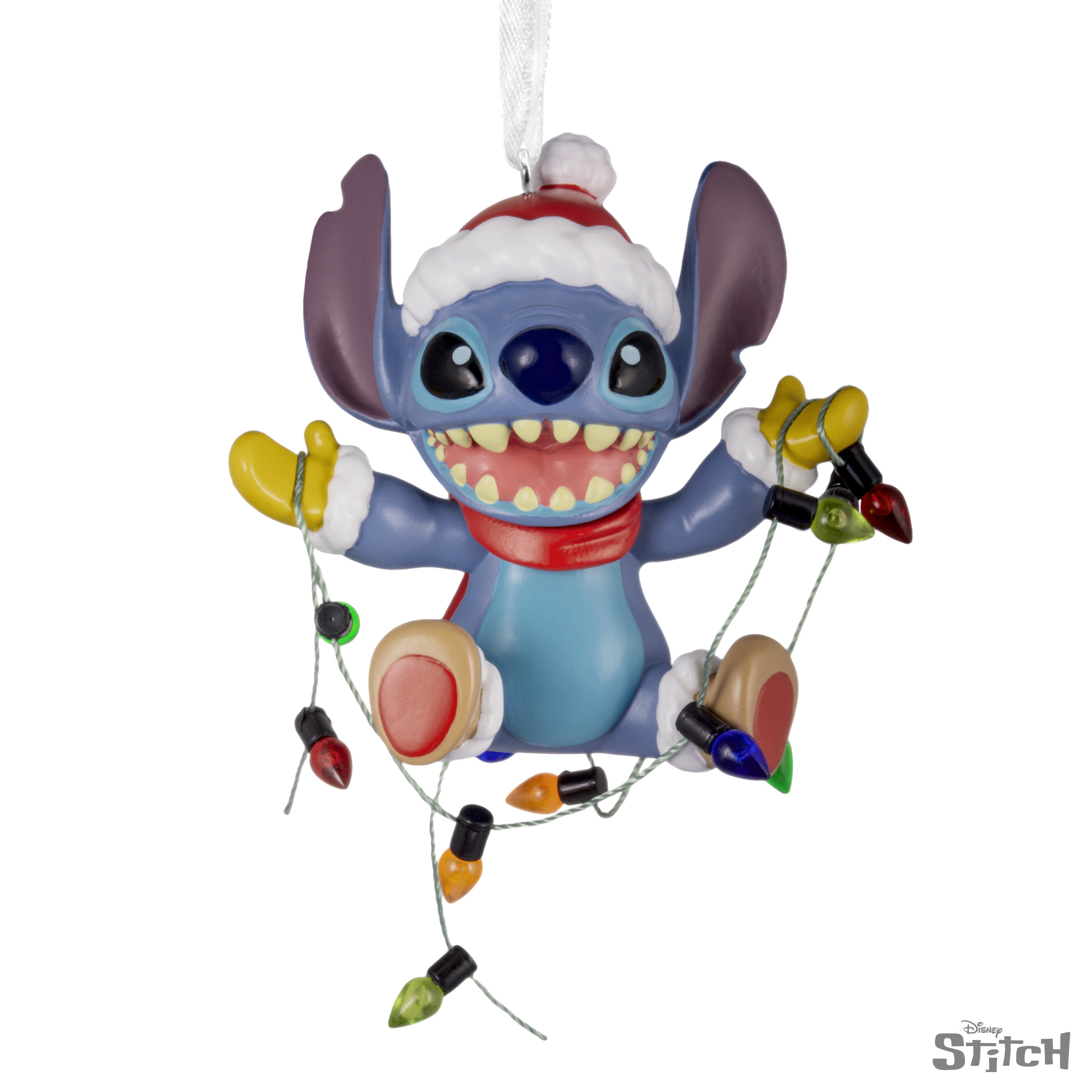 Hallmark Christmas Ornament (Disney Stitch with Light String), 1 Count