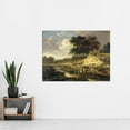 thumbnail image 2 of Wijnants Landscape With Rider Watering Horse Extra Large XL Wall Art Poster Print, 2 of 3