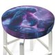 thumbnail image 3 of Balery Mystical White gorilla Jungle Fundas de asiento para taburete de bar redondo de tela de terciopelo ajustables que protegen de arañazos y manchas para sillas de 14 a 17 pulgadas.-13 inch, 3 of 7