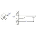 thumbnail image 2 of ALFI brand AB2201-PC Polished Chrome Wallmounted Tub Filler Bathroom Spout, 2 of 6