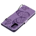thumbnail image 6 of Samsung Galaxy A71 (4G) Case, Dteck Embossed Butterfly Magnetic Flip PU Leather Wallet Case Stand Protective Cover with Hand Strap [Built-in credit card slots/money pocket],Purple Butterfly, 6 of 6