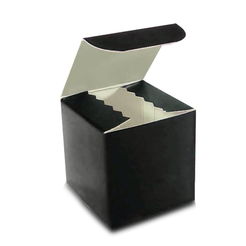 Black Gloss Gift Boxes 6" X 6" X 4" Quantity 100 by Paper Mart