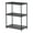 Black, variant on Design Ideas MeshWorks 3-Tier Metal Storage Shelving Unit Rack, Silver
