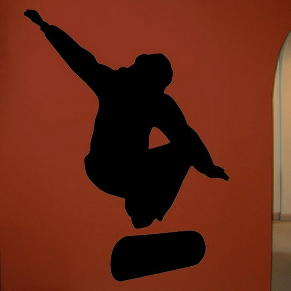 Wallhogs Skateboard Silhouette VII Cutout Wall Decal