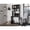 Black, variant on Tuhome Compu Hutch Desk with Four Shelves, One Lower Shelf, Writing Desk, Space-Saving Solution