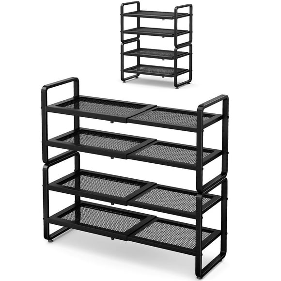 Zapatero extensible SNTD 47-78 cm, ajustable, de 4 niveles