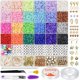 thumbnail image 1 of QXTC-Juego de cuentas de arcilla polimérica, 24 colores del Arcoíris, cuentas de Chip plano para pulsera Boho, fabricación de collares, cuentas de letras, Kit de accesorios DIY, 1 of 5
