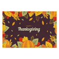 thumbnail image 4 of Happy Thanksgiving Maple Leaves Winter Placemats Set Of 4 Thanksgiving Harvest Fall Autumn Durable Linen Placemats 12 X 18 Inch Fall Table Mats for Kitchen Dining Table Mats, 4 of 5