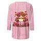 thumbnail image 4 of Xuyuer Valentine T Shirts Love Heart Printed Graphic Tee Tops Women's Casual 3/4 Sleeve T-Shirts Round Neck Cute Tunic Tops Basic Tees Blouses Business Work Tee Top Spring Shirts, 4 of 6