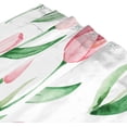 thumbnail image 3 of Coolnut Pink Tulip Shower Curtain Bathroom Decor Watercolor Shower Curtain Sets Fabric Cloth Bathroom Curtains with Hooks 60x72 Inch, 3 of 6