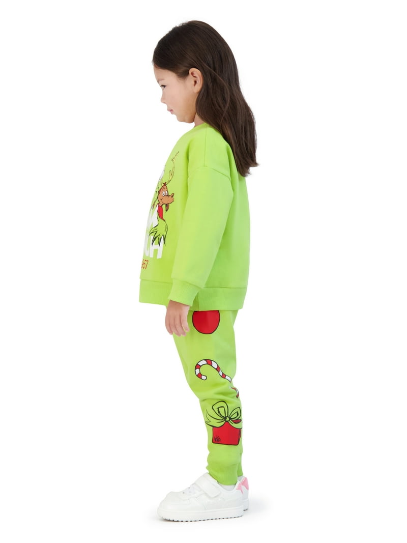 Dr. Seuss The Grinch Toddler Printed Sweatshirt and Jogger