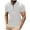 White, variant on Men's Zipper Polo Shirt Short Sleeve Moisture Wicking Casual Golf Polo Shirt Quarter Zip Tops Solid Color Athletic