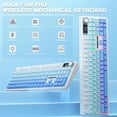 thumbnail image 2 of Teclado mecánico inalámbrico AULA F108 PRO con batería de 8000 mAh, 2 of 9