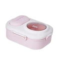 thumbnail image 1 of Lonchera Bento de 3 compartimentos reutilizable, adorable lonchera, linda y kawaii para Rosa, 1 of 7