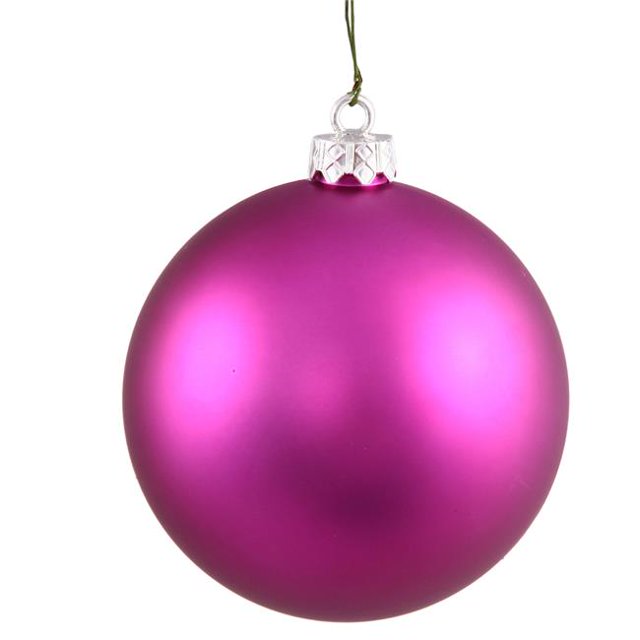 Magenta Matte UV Shatterproof Ball Ornament, 2.75 in.