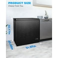 thumbnail image 6 of 7.0 Cu.Ft Chest Freezer with Removable Basket and Bottom Defrost Water Drain Freestanding Top Open Door, Deep Freezer, Mini Freezer with Adjustable 7 Thermostat for Home/Apartment, Black, 6 of 7