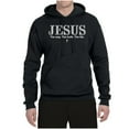 thumbnail image 2 of Wild Bobby Jesus the Way. The Truth. The Life Inspirational/Christian Unisex Graphic Hoodie Sweatshirt, Black, Small, 2 of 5