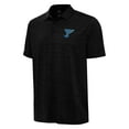 thumbnail image 2 of Men's Antigua Heather Black St. Louis Blues Layout Polo, 2 of 3
