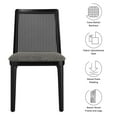 thumbnail image 2 of Monarch Dining Side Chair in Black Black Gray, 2 of 9