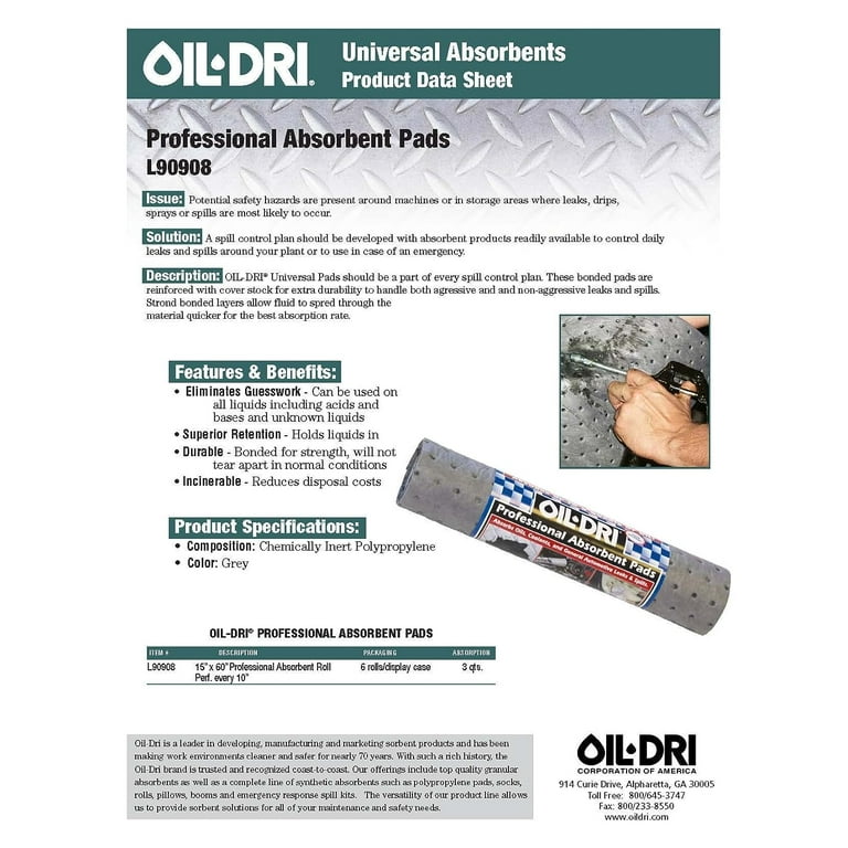 Drizit Oil Absorbent Pads and Rolls