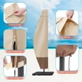 thumbnail image 3 of CHYVARY 9–11' Offset cantilever Umbrella Covers with Zipper and Pole, Waterproof 600D Anti-UV Hanging Offset Parasol Large Covers,Khaki&Brown, 3 of 6