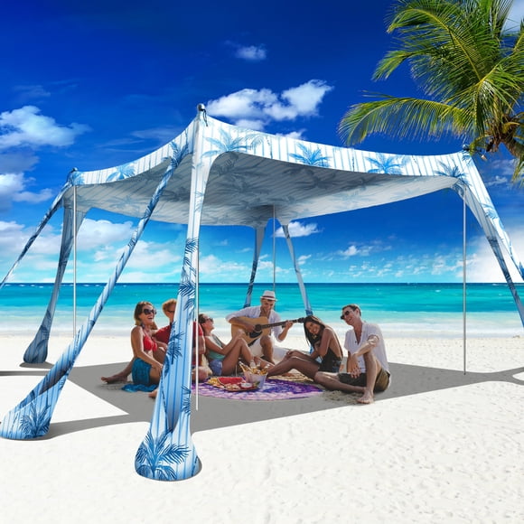 Refugio solar portátil Beach Canopy VIONMI de 3 x 3 m UPF50+