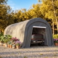 thumbnail image 3 of MOALCOFER 10'x20' Carport,Heavy Duty Car Canopy with Steel Frame,Portable Garage with Weatherproof Cover, 3 of 5