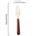 JZSHICHAOCAR Elegant Mahogany Wood Shell Spoon Set of 2 Perfect for