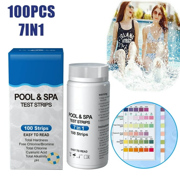 pstuiky Kitchen Utensils Gadgets Swimming Pool 7 In 1 Test Paper Ph Water Quality Test Paper Sale