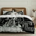 thumbnail image 5 of Pratyus Steam Train 3-Piece Bedding Set (Single-Sided Print) Peach Skin Velvet Bedroom; Guest Room 87x68in, 5 of 8
