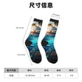 thumbnail image 3 of Fotbe Hawaiian Ship Dolphin Calcetas Largas con Estampado para Hombre y Mujer – Calcetas de Compresión Transpirables y Elásticas, Viajar y Uso Diario Talla 5-11, 3 of 6