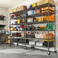 thumbnail image 6 of REIBII 6-Tier Wire Shelving Unit with Wheels, 82"H x 45"W x 18"D, 1200LBS Capacity,Adjustable Metal Storage Shelves for Garage,Kitchen,Pantry,Black, 6 of 10
