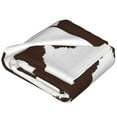 thumbnail image 2 of Bixox Fleece Blanket Brown Cow Pattern Super Soft Double-Sided Microfiber Flannel Blanket for Sofa, Bed, Couch,Suitable for All Seasons - 50"x40", 2 of 5