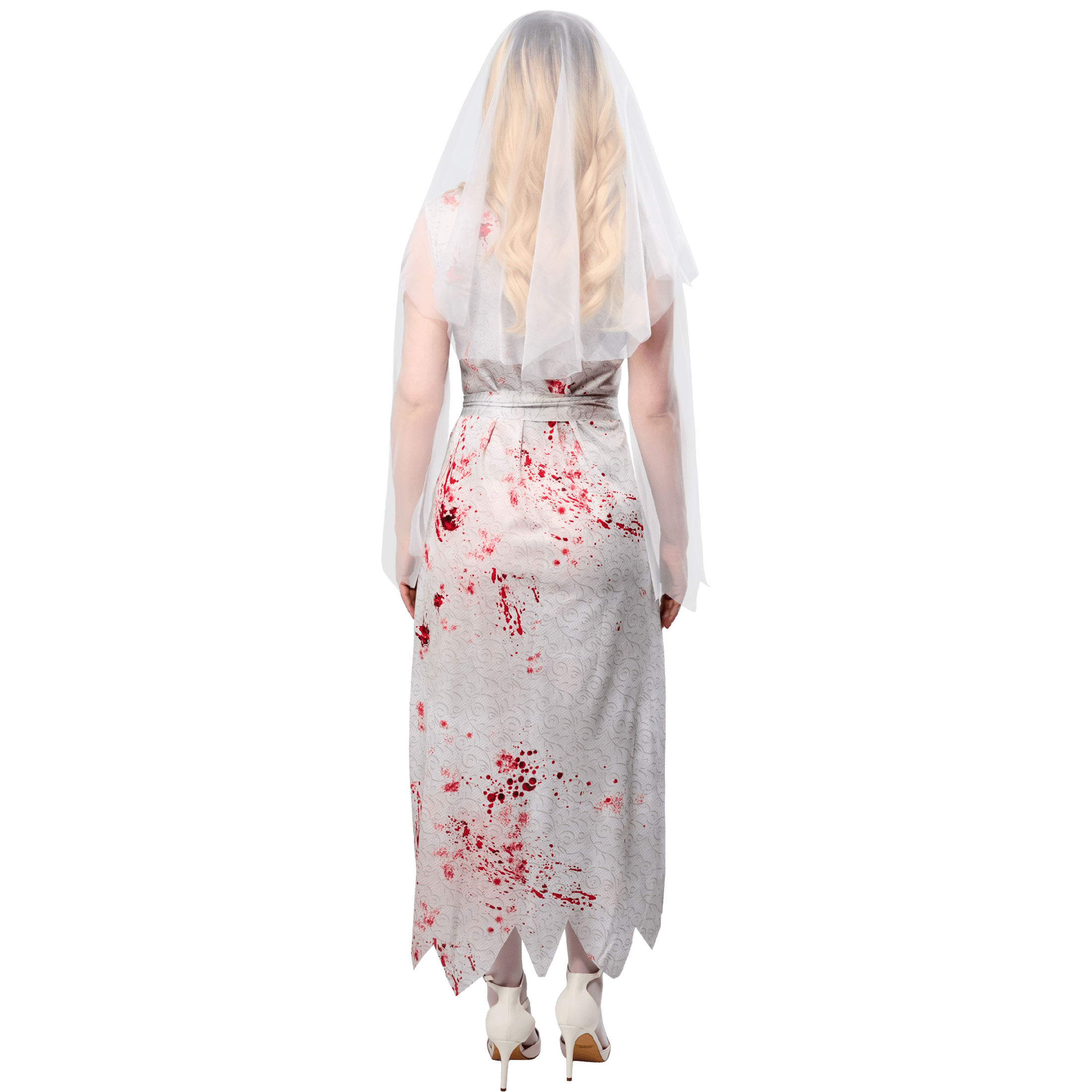 Ghost Bride Halloween Costume for Adults, Women's Size S (4/6), by Way to Celebrate