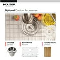 thumbnail image 7 of Houzer Epicure 30 in Stainless Steel Apron Front Farmhouse Single Bowl Kitchen Sink with Strainer and Grid - ENS-3020, 7 of 7