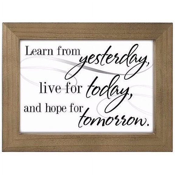 YESTERDAY - TODAY - TOMORROW Box Sign by Malden