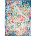 thumbnail image 2 of Safavieh Paint Brush Mabelle Abstract Area Rug, Navy/Orange, 4'4" x 6', 2 of 12